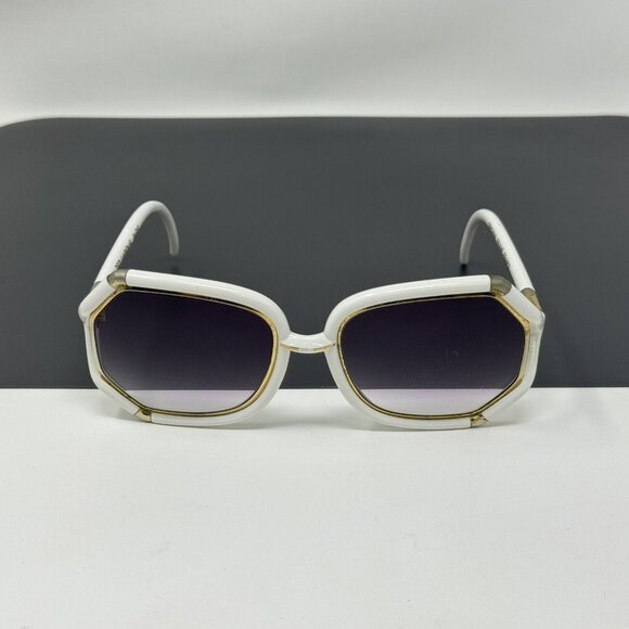 Vintage 1970's Ted Lapidus Paris Glasses Sunglasses FRAME Only Scratched Lenses - Picture 1 of 12